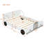 Lit plateforme en forme de voiture avec roulettes-1879963357-1879963356