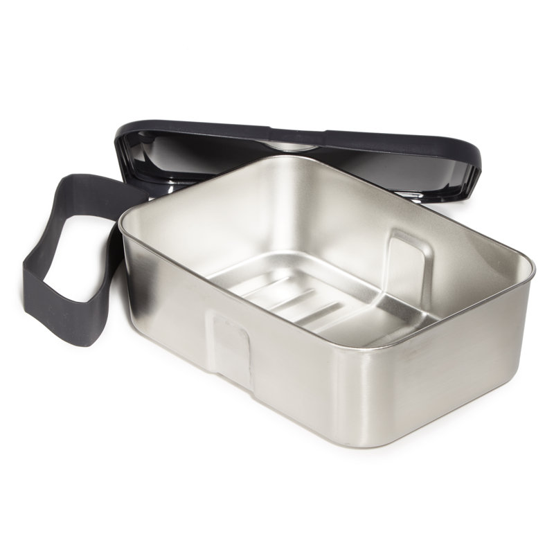 BergHOFF Essentials 6Pc Lunch Box Set For Two, Silicone Stretch Band, PP Lid