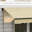 Auvent 8 pi x 6,5 pi, parasol de patio à fonctionnement manuel, toile d'eau, structure en aluminium, beige pour contrôle de l'abri de jardin rétractable pour différentes zones, robustesse de 280 g / m²