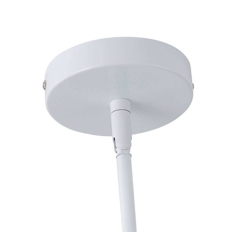 6-Light 23.62inch Oversize Fabric Shade Pendant Light Fixture
