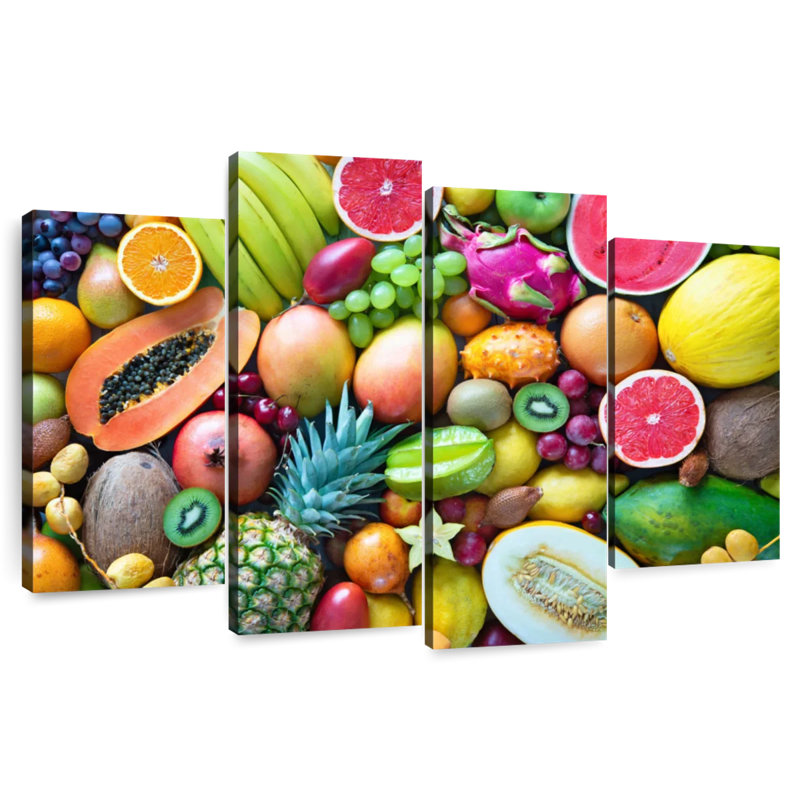 Yarlin fruits tropicaux mûres, H 22 po x l 36 po