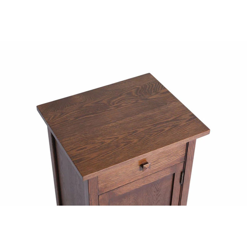Dayleon 17'' W Solid Wood Nightstand, Walnut