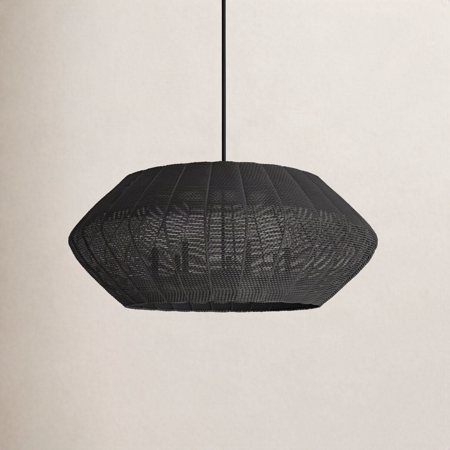Ariza 7-Light Chandelier, Black, Black