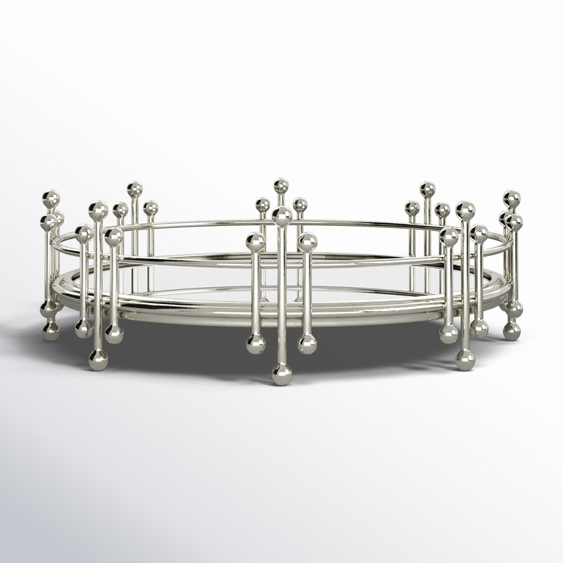 Gorlest Tray, 3.5" H x 12" W x 12" L, Silver