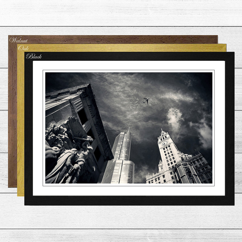 Single Picture Frame Print, Black