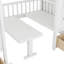 Lit superposé avec table interchangeable, lit superposé se transformant en lit supérieur et bureau en duvet
