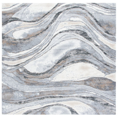 Makenna Abstract Gray/Beige/Brown Area Rug