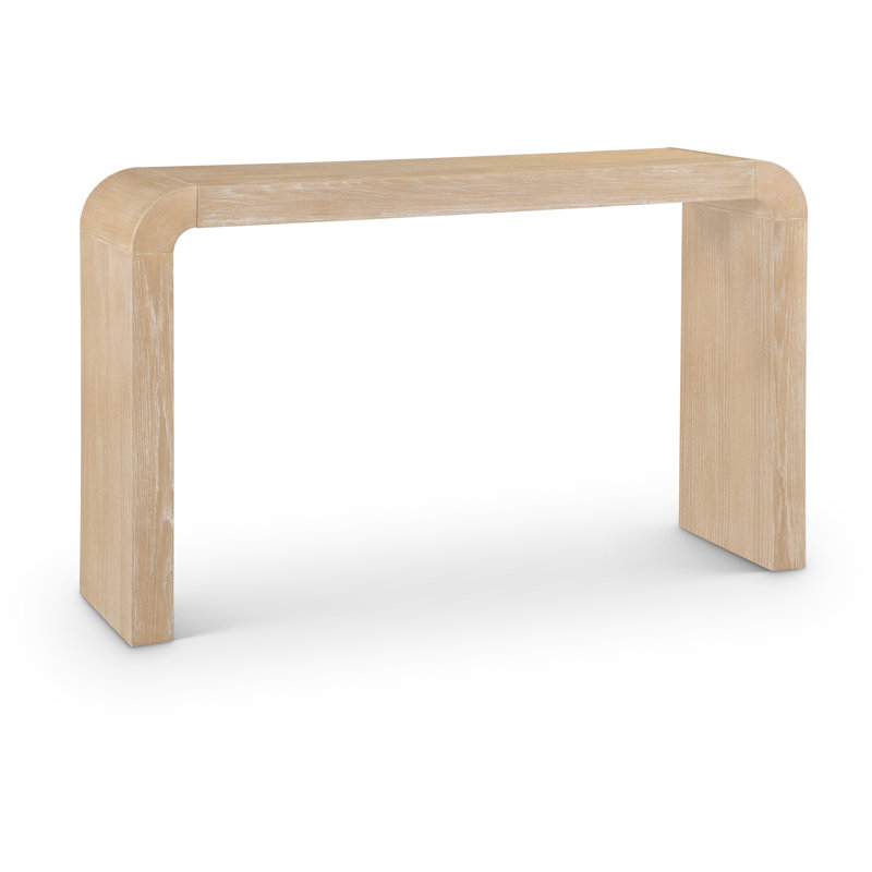 Toulon Oak Veneer Console Table, Natural