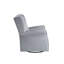 Fauteuil coulissant pivotant en tissu gris Zeger