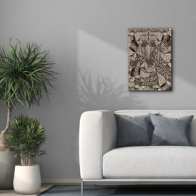 «Colorful Abstract Neutral Earth Fluctuation» par Sabrina Balbuena, art mural sur toile, 18 po x 26 po, H 26 po x l 18 po