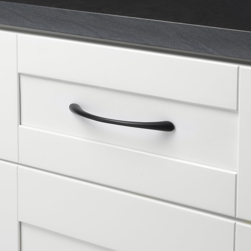 5-1/16" Center to Center Arch Loop Pull, Matte Black, 25