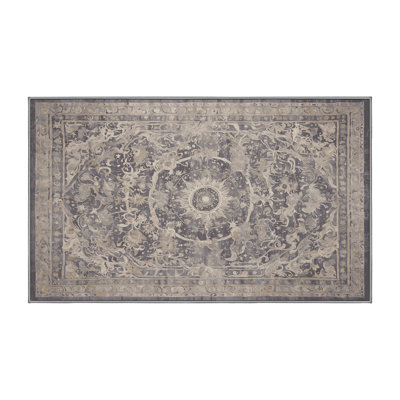 Machine Washable Gray Area Rug