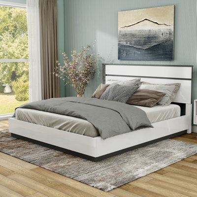 Arakawa Solid Wood Platform Bed