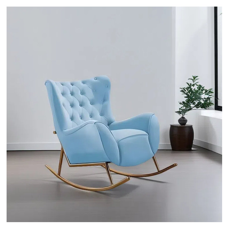 Chaise berçante élégante pour la maison, Azure