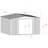 Essential 10X10 Steel Shed Charcoal-112388895-112388897