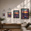 Desert at Dusk Landscape - Framed Print-530798159-530798158