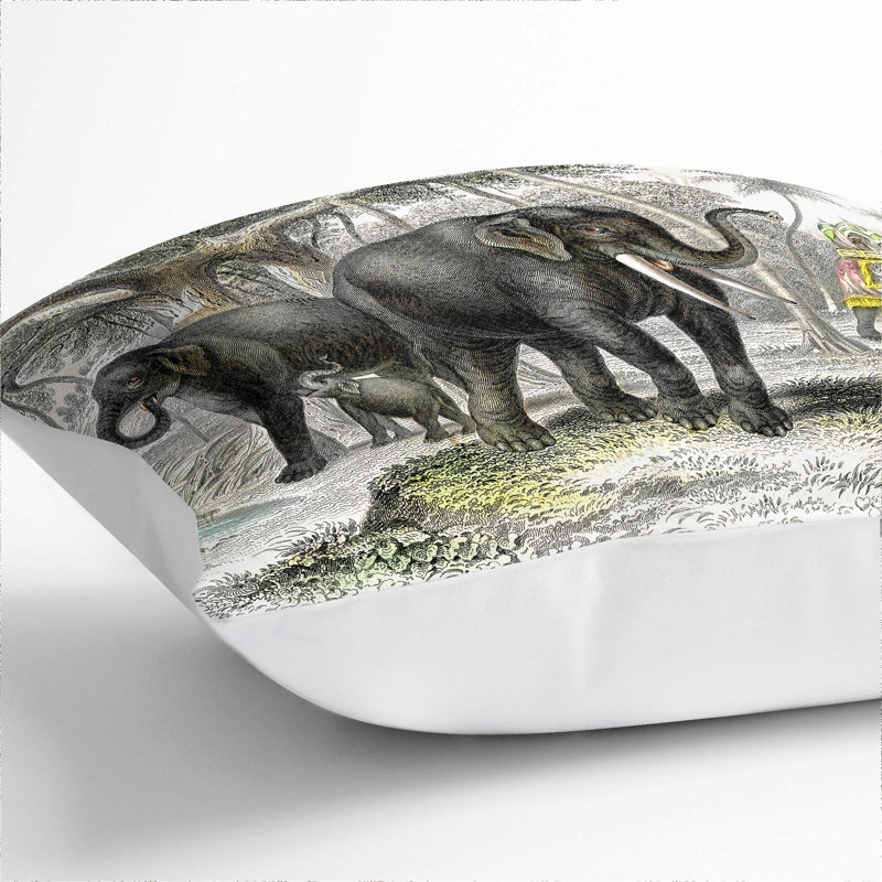Square Cushion, 40cm H x 40cm W x 15cm D, White