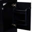 Meuble-lavabo noir 30 po avec lavabo simple