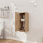Armoire latérale de salle de bain flottante 12 "avec porte à fermeture douce-1605307392
