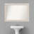 Alexandria White Wash Wood Bathroom Vanity Non-Beveled Wall Mirror-543380766