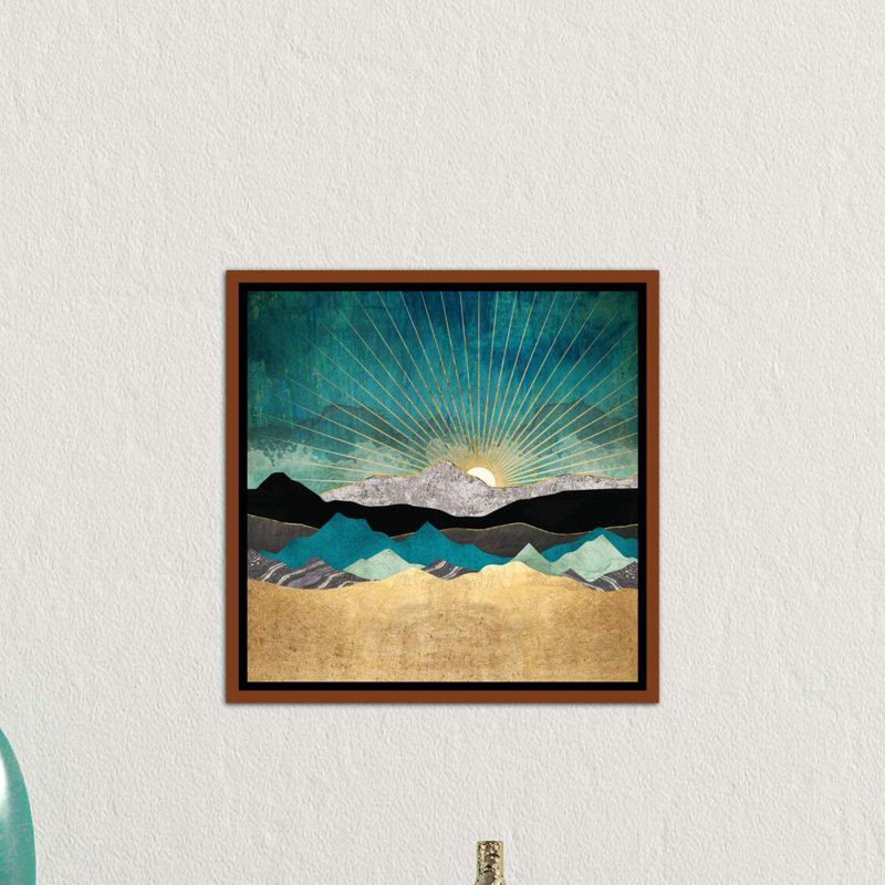 « peacock vista » par spacefrog designs-impression, H 18 po x l 18 po x P 1,5 po, Toile avec cadre en bois classique