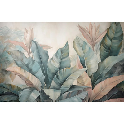 Tropical Leaf Peel & Stick Floral Border