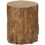 Tabouret d'arbre en béton, table d'appoint décorative avec plateau rond, pour une utilisation intérieure et extérieure, finition naturelle, polyvalente, peut supporter jusqu'à 198 lb de table, et pour l'extérieur, capacité