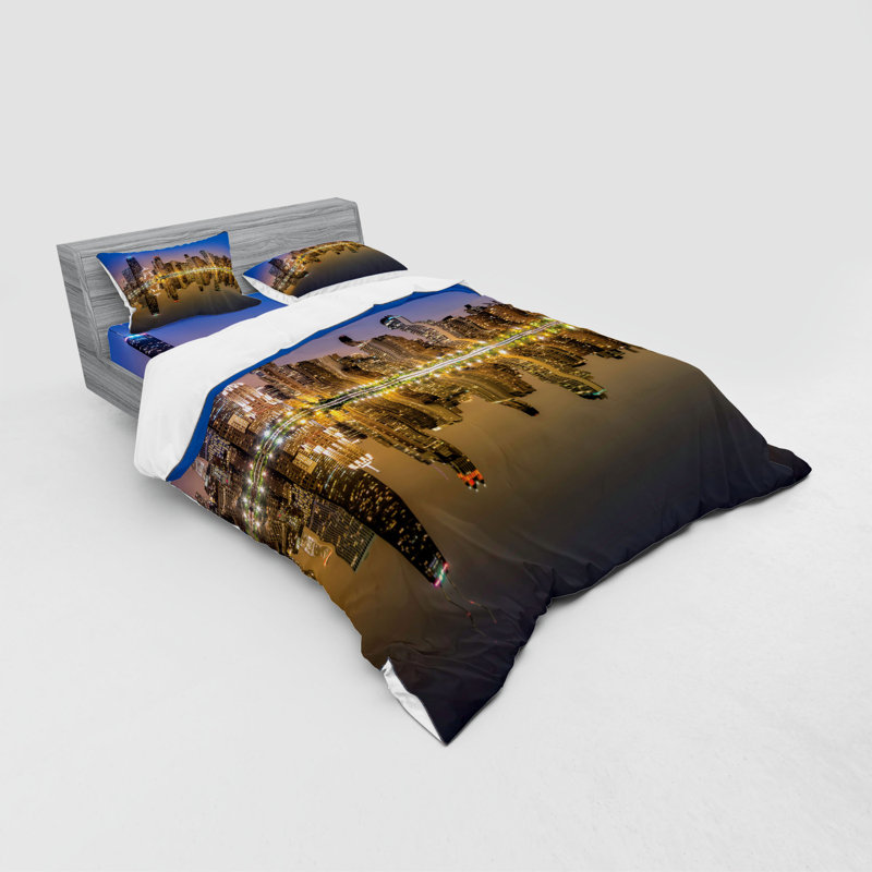Ensemble de housse de couette chicago, Housse de couette grand + 3 pièces supplémentair