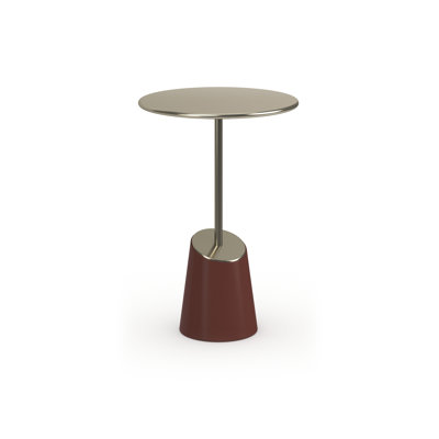 Caracole Stainless Steel Top End Table