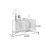Buffet moderne simple en acier inoxydable