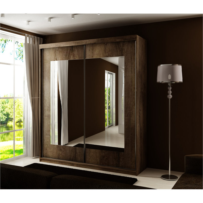 Rupesh 2 Door Wardrobe, Walnut