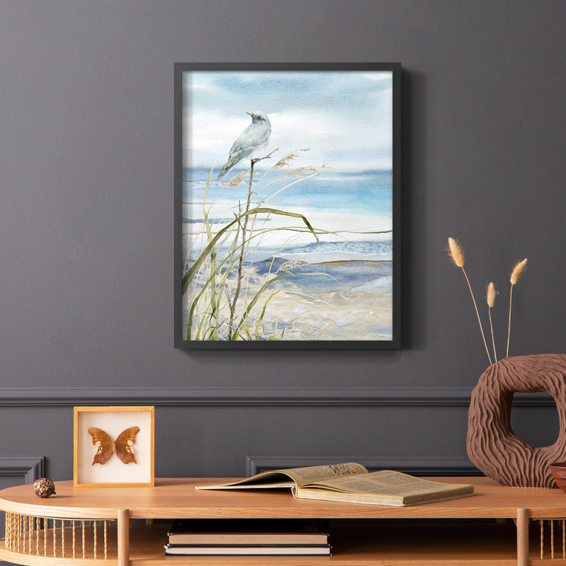 Seaside Rest I, reproduction encadrée - bois massif, Noir, H 28 po x l 22 po
