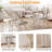 5-Piece Card Table Set,Folding Card Table And Chair Set Of 5 Portable With Padded Tabletop-839942914-839942912