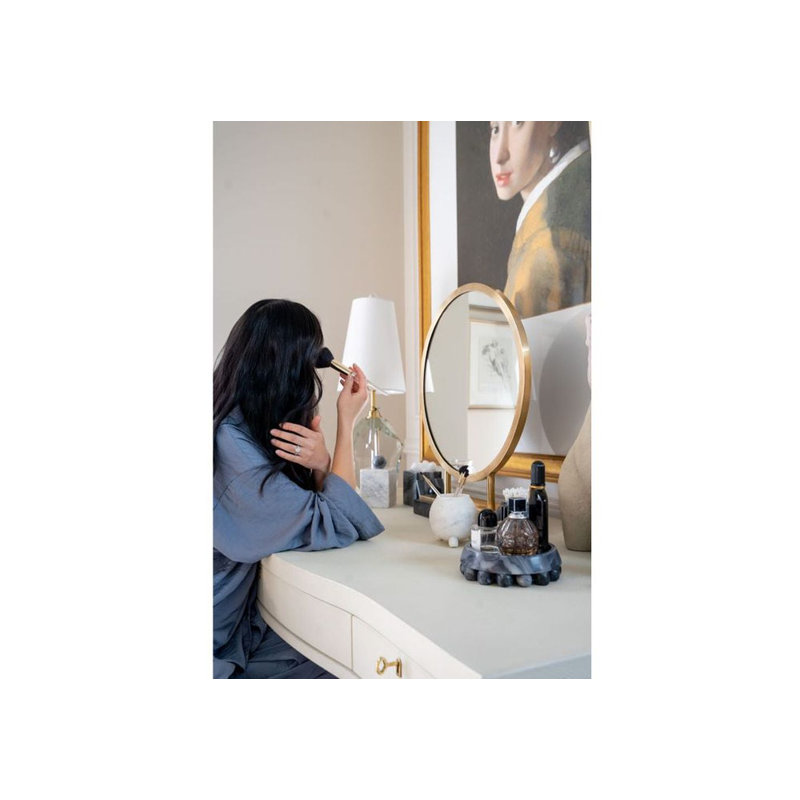 Alice Round Brass Mirror