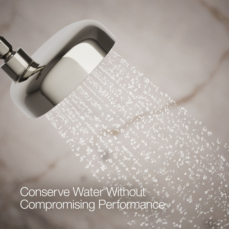 Statement™ Oval Multifunction Showerhead with Katalyst Air-Induction Technology, Vibrant Polished Nickel