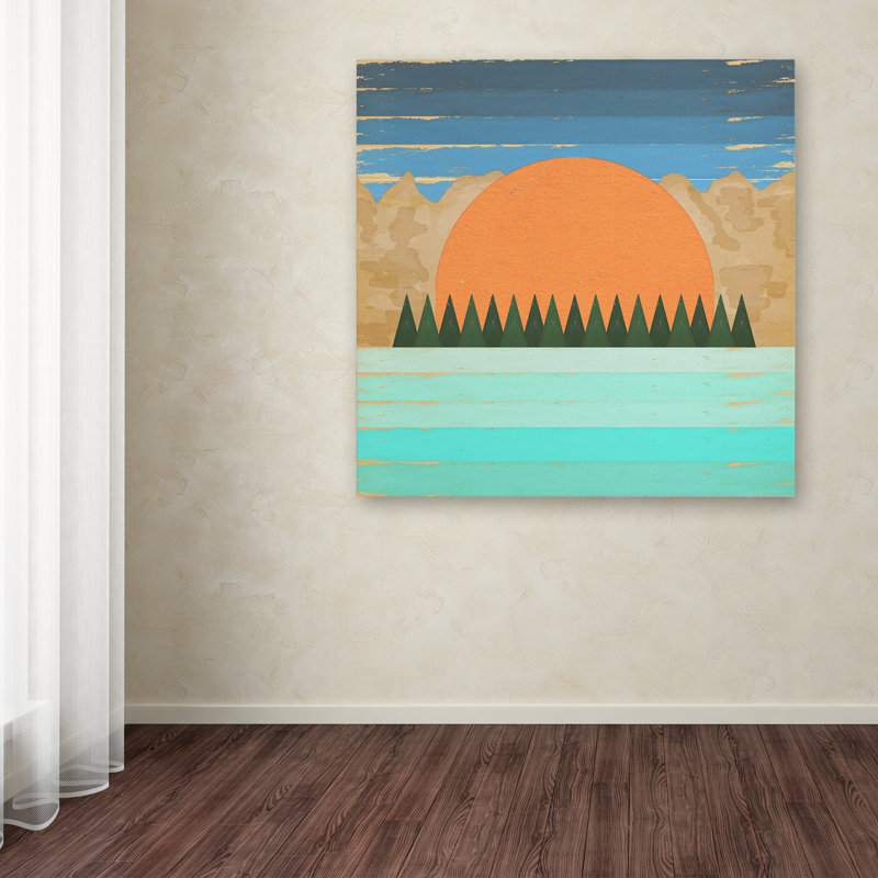 « the paysages view ii », art sur toile, H 14 po x l 14 po