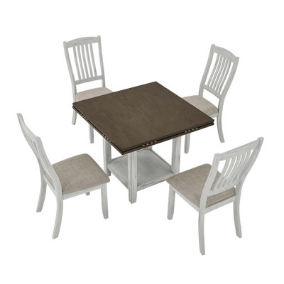 Table pliante multifonctionnelle, pouvant accueillir 4 personnes, avec espace de rangement, table pliante à quatre côtés permettant d'économiser de l'espace Les collègues peuvent également étendre la zone d'utilisation, convenant à la cuisine, au 