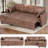 84" Reversible Sectional Pull-Out Sofa Bed With Adjustable Backrest,Suede Leather Modern L-Shape Sofa With Storage Chaise, 3-Seat Convertible Couch With Usb Charging Port For Living Room, Apartment, House-1290277836