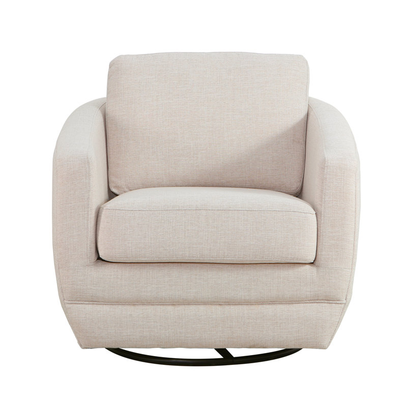 Gogh Swivel Glider, Beige Linen