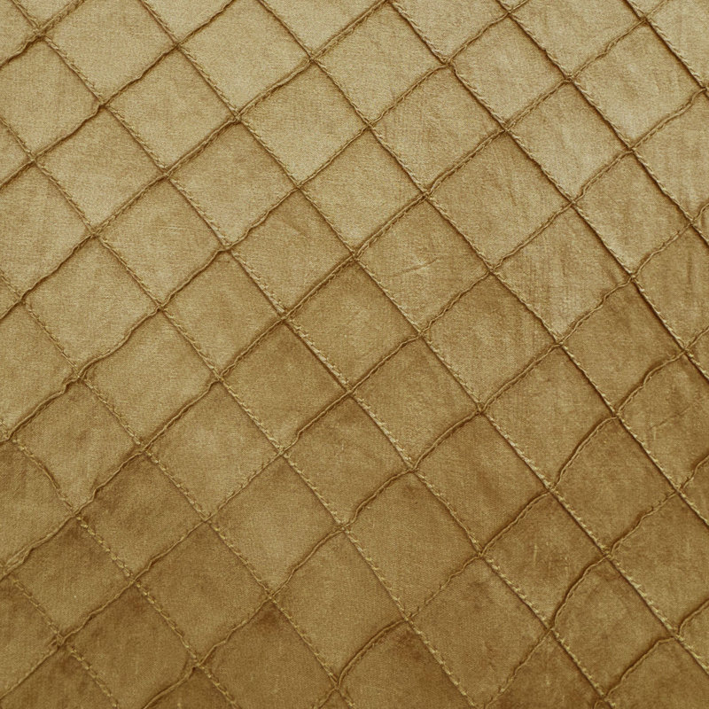 Raja Fabric | Solid Small Diamond Geometric Silk Fabric | Drapery & Curtain Fabric, Sage