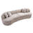 Boneless Compression Modern Curved L-Shaped Sectional Sofa, Oversized Luxury Boucle Fabric Couch-1163837164
