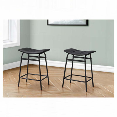 Barstool, Counter Height, Set Of 2,