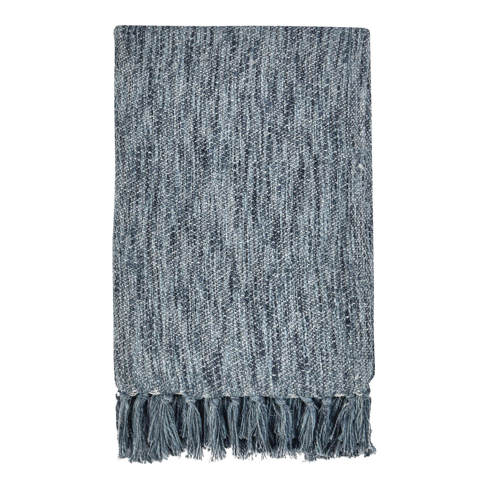 Sharma Hand Woven Throw Blanket, Blue