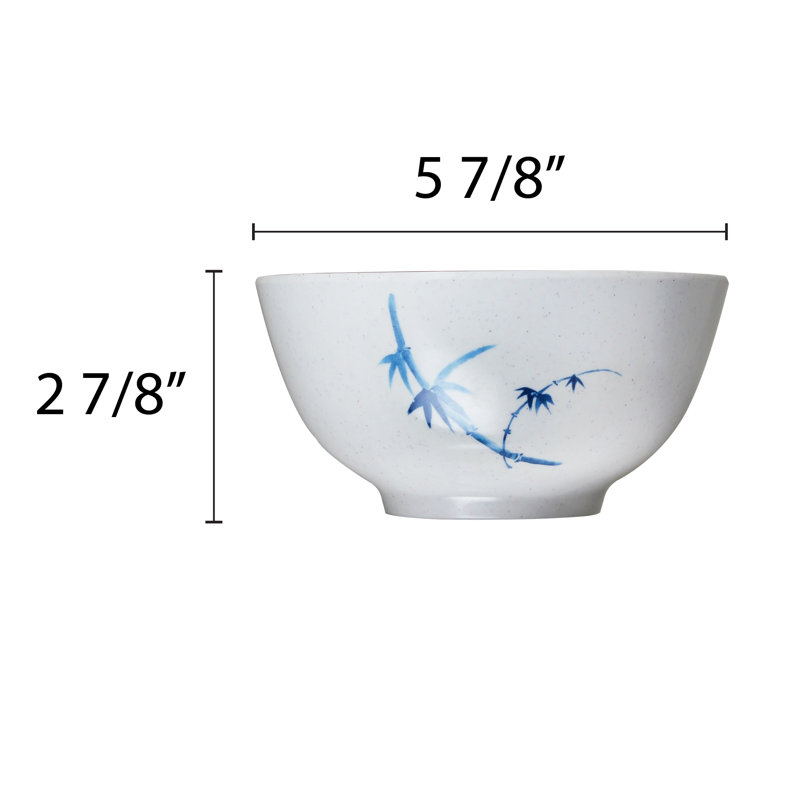 Bamboo 25 oz. Melamine Rice Bowl