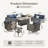 Bobia Wicker 7 - Person Modular Patio Conversation Set with Cushions-703973336