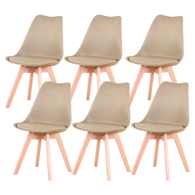 Quade Upholstered Dining Chair, Beige, 6