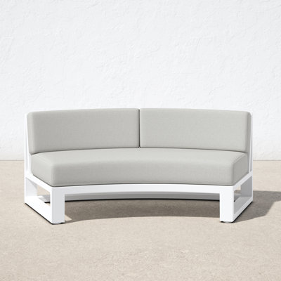 Camela 69" Wide Outdoor Loveseat with Sunbrella Cushions by AllModern