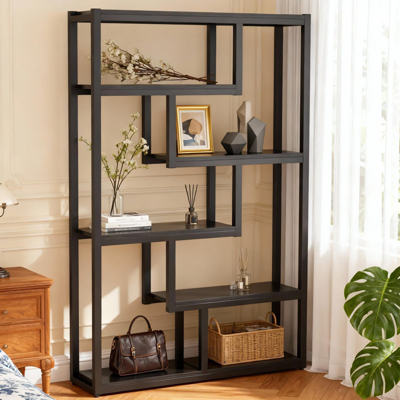 69" Industrial Luxe Furniture Piece with Heavy-Duty Metal Frame, Premium High-End Furniture, Black