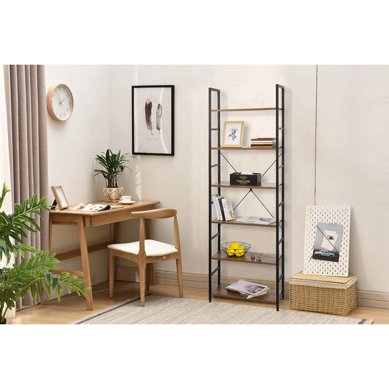 Abbie-Rayne 180 cm H x 60 cm W Iron Etagere Bookcase
