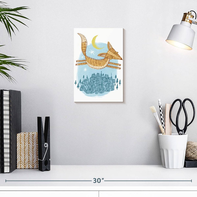 Flying Fox, 12" H x 8" W